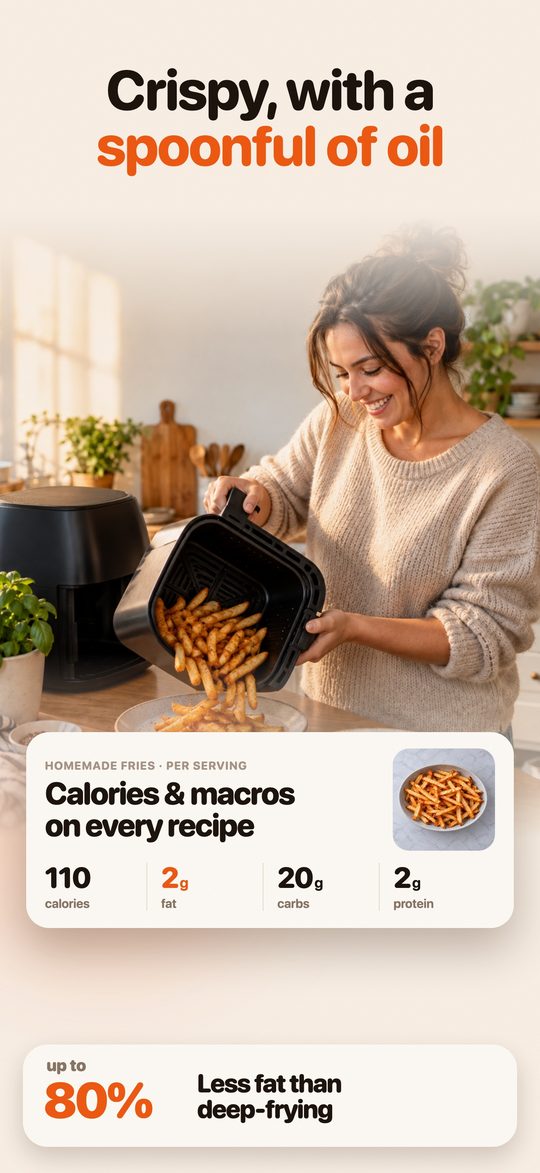 Calories and protein on every recipe