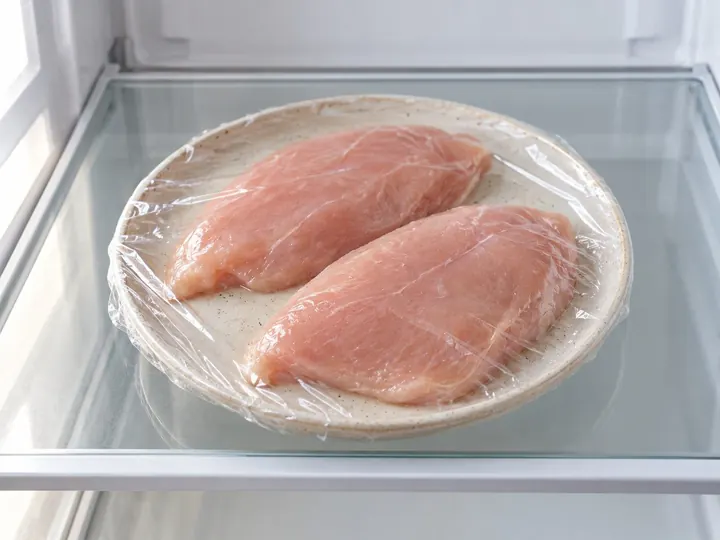 Step 1: If frozen, thaw fully in the fridge first. Don't rinse raw chicken.